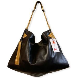 ❤️SOLD❤️GUCCI Large 1970 Gold Tassel Hobo/Shoulder Bag